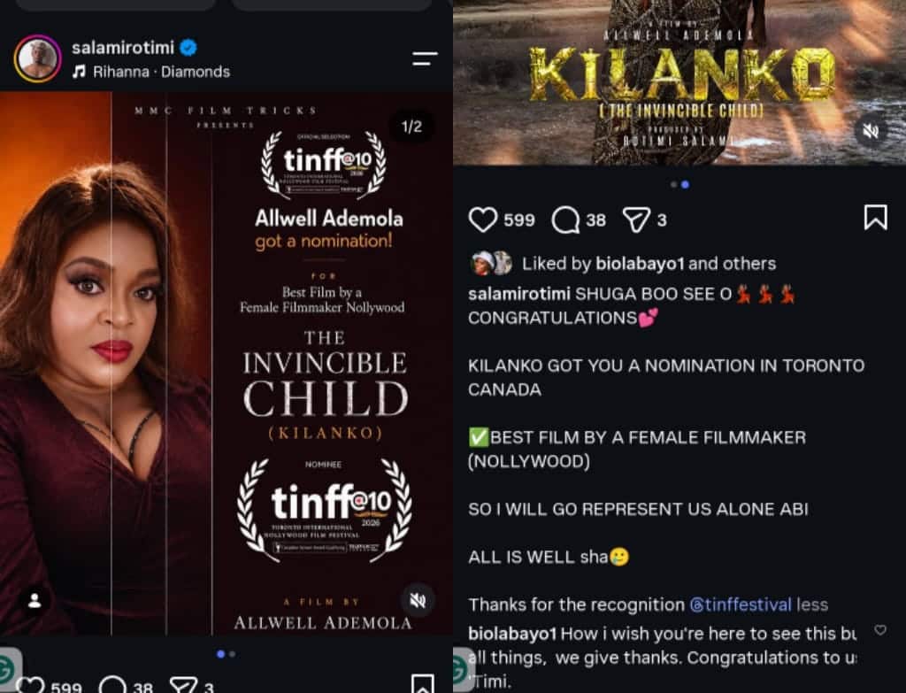 Allwell Ademola TINFF nomination 2026