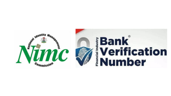 Nigerian using phone to link BVN to NIN online without visiting bank 2026