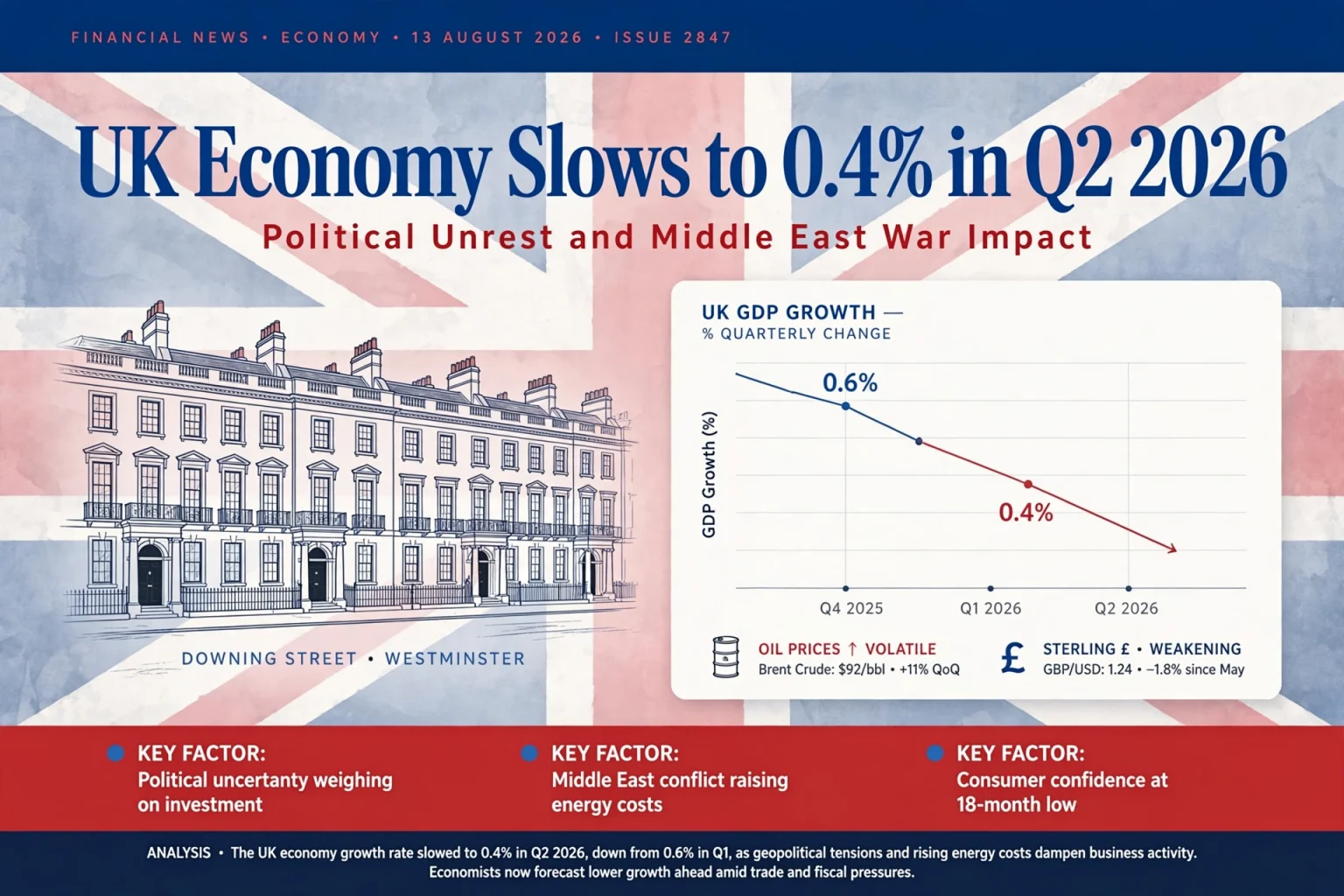 UK economy slows Q2 2026